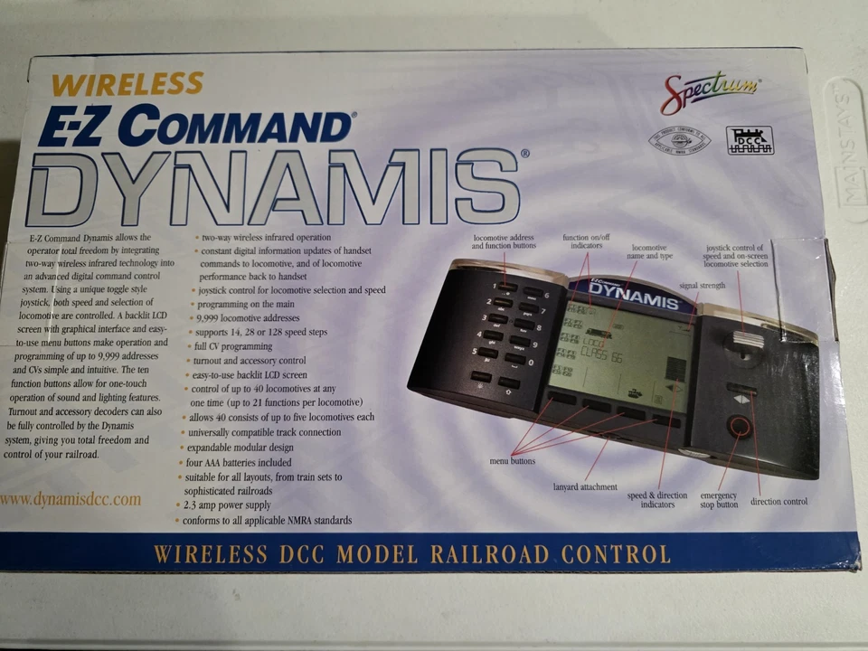 E-Z Command Dynamis Wireless DCC Controller- Bachmann 36505 (READ DESCRIPTION) - Image 2 of 4