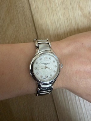 Frederique Constant FC-200X1ER26 Women s Swiss Quartz Watch MOP Diamond Dial