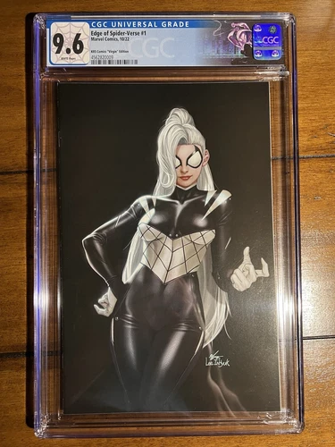 Edge of Spider-verse #1 CGC 9.8 W -Marvel 2022-KRS Virgin variant - custom label