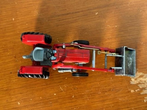 1970 METTOY COMPANY LTD CORGI TOYS MASSEY FERGUSON I65 TRACTOR W/ SHOVEL NIB - Picture 15 of 15