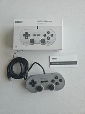 8BitDo - SN30 Pro Wired Controller for Switch and Windows - Gray | Open Box 