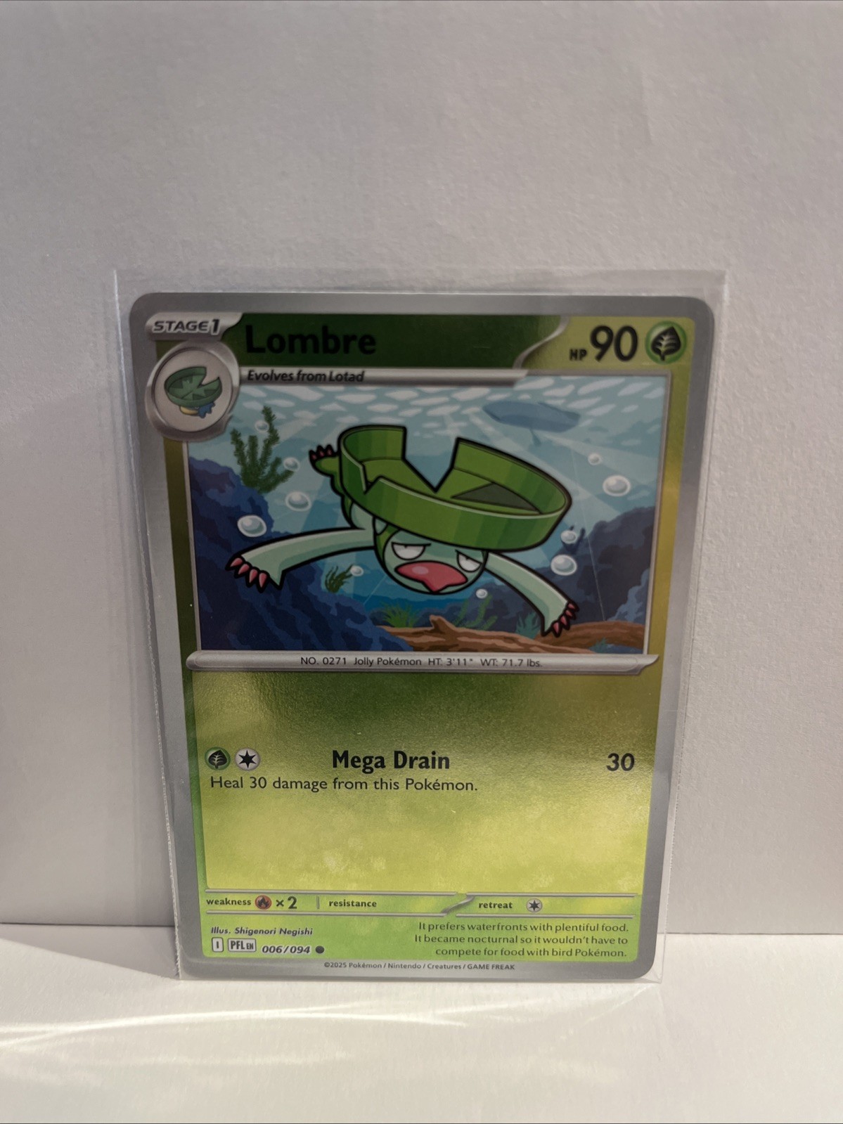 Lombre 006/094 Me02: Phantasmal Flames Reverse Holo