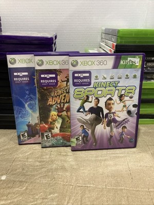 Xbox 360 Kinect Video Game Lot Of 3 Adventure Disneyland Sports