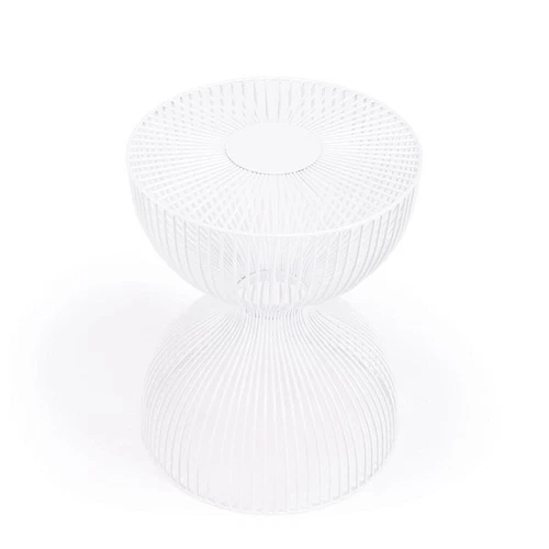 Butler Specialty Nicholas White Metal End Table - Picture 4 of 7