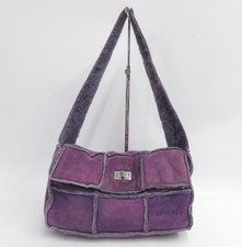 Autentica borsa a tracolla CHANEL CC 2.55 in shearling I#50958