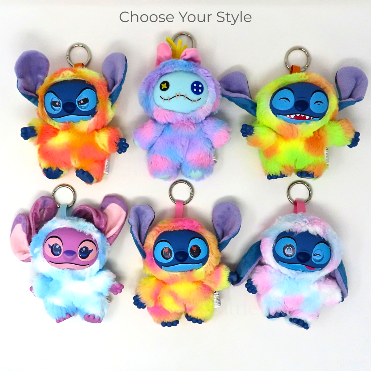 Happy Haul Disney Stitch Snow Cone Swirl Vinyl Face Plush Keychain