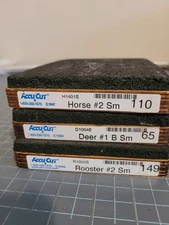 Accucut die lot of 3 Rooster Horse and Deer