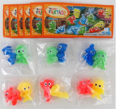 ELFS & GOBLINS COMPLETE SERIES (DE001 - DE006) + 6 BPZ KINDER ITALY 2009/2010