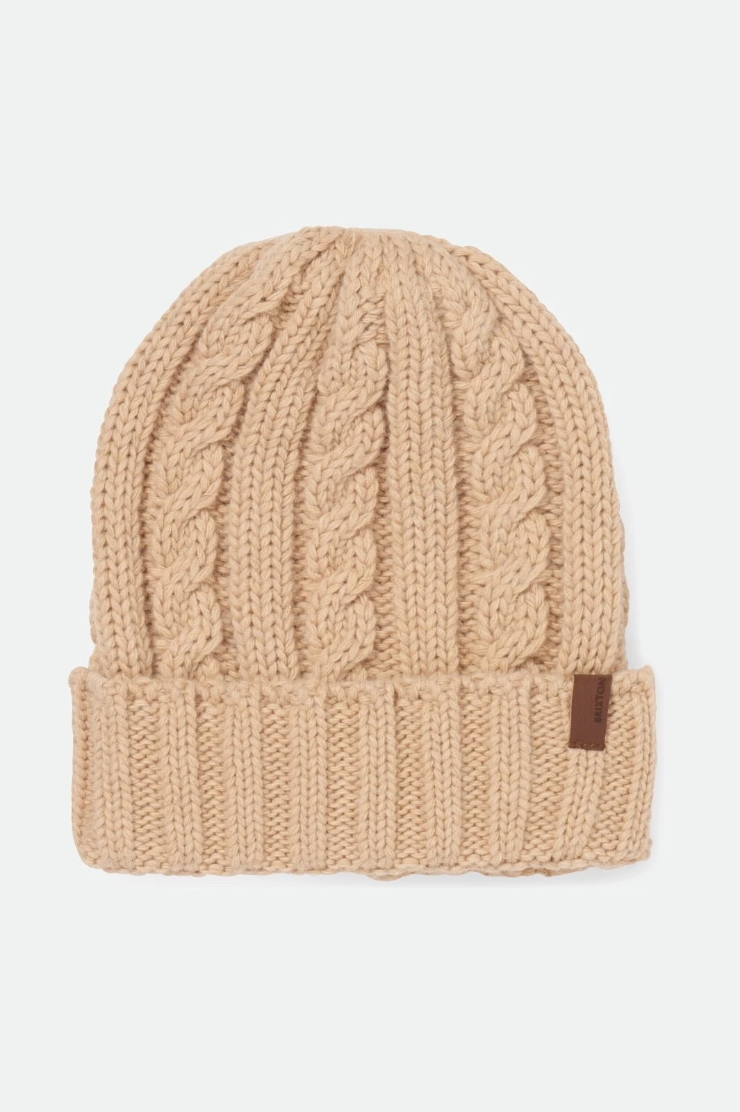 BRIXTON CABLE KNIT BEANIE OATMEAL