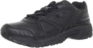 fila black leather shoes
