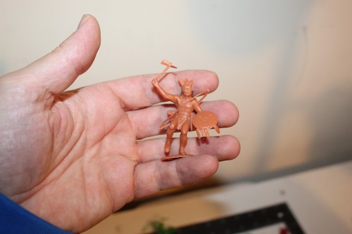 Vintage Plastic Figures Lot - Cowboys and Indians Timpo Toys, Marx, Bergen - Picture 11 of 13
