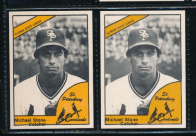 Lot (2) 1977 TCMA #152 Michael Stone St. Petersburgh