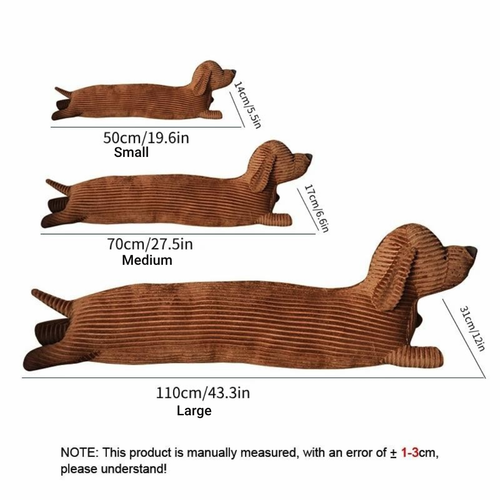 Dachshund Long Plush Pillow Comfortable Huging Plush PIllows Home Decorations - Picture 7 of 12