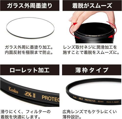 Kenko lens filter ZX II protector 77mm ultra -low reflect 237885 new - Picture 6 of 6