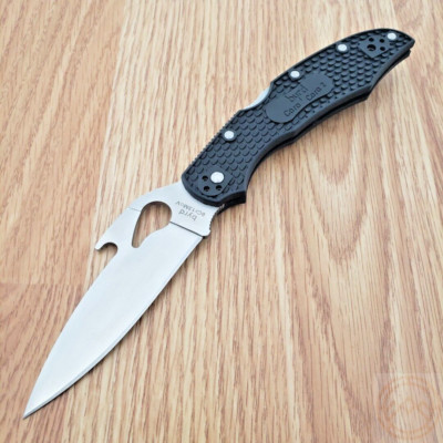 Byrd By Spyderco Cara2 Folding Knife 3¾'' 8Cr13MoV Steel Blade Black Textured FRN
