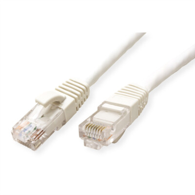 Patchkabel Kat.6 (Class E) UTP, LSOH, weiß, 7 m