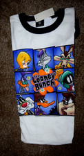 VINTAGE, WARNER BROS STUDIO STORE "LOONEY TUNES," Adult L Tee Shirt, New w Tag
