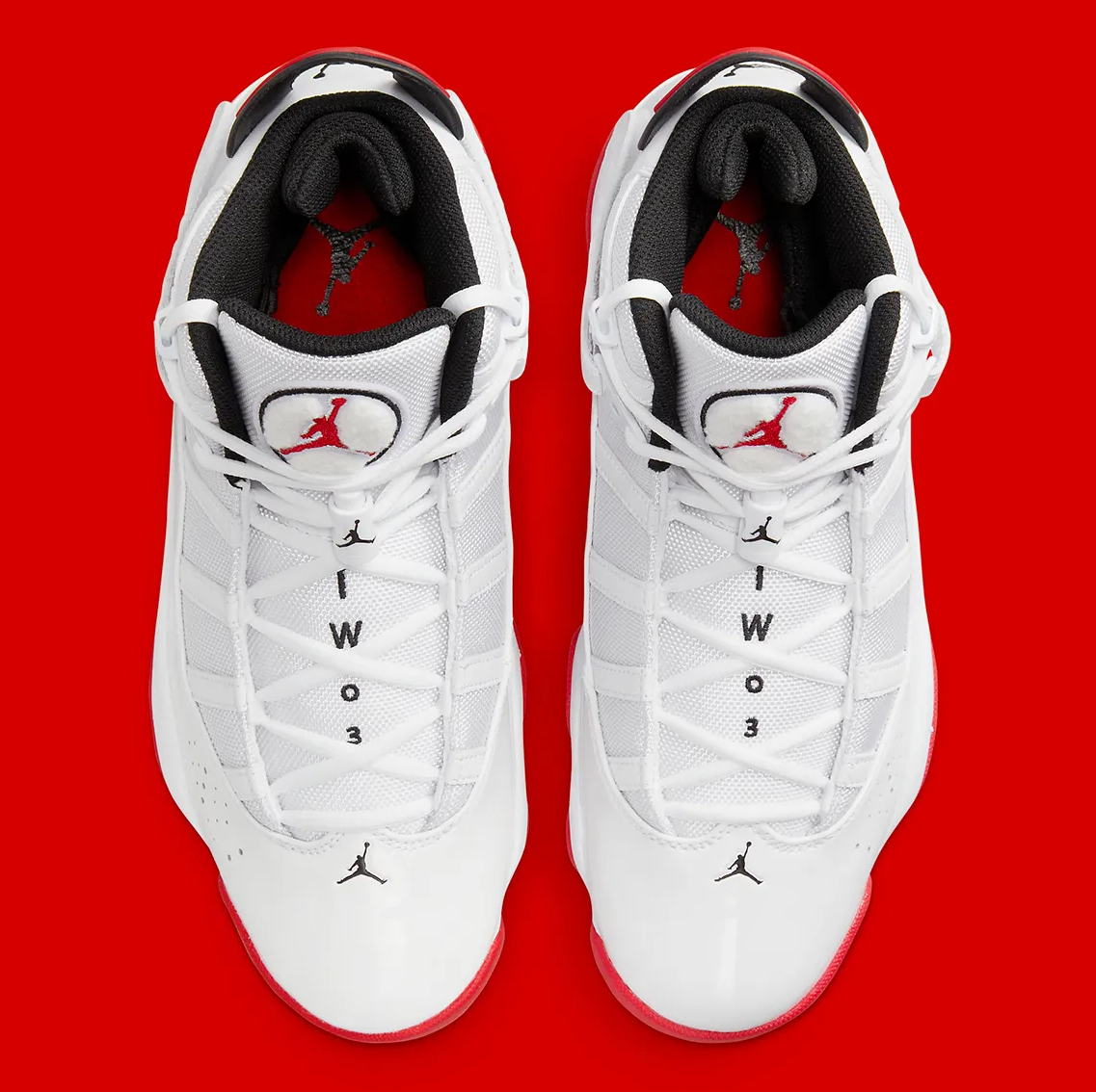 Nike Air Jordan 6 Rings White University Red 322992-160  display picture 3
