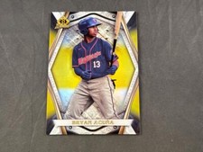 2022 BOWMAN CHROME DRAFT BRYAN ACUNA BI-21 INVICTA GOLD REFRACTOR 42/50 TWINS