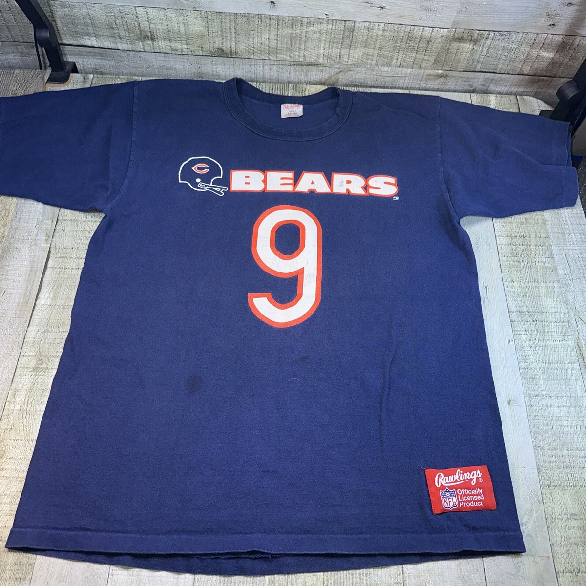 VINTAGE MADE IN USA RAWLINGS CHICAGO BEARS #9 JIM McMAHON SIZE