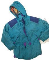 Vintage Retro Roffe Women’s Ulrex Monterey Parka Neon Ski Jacket Sz 8