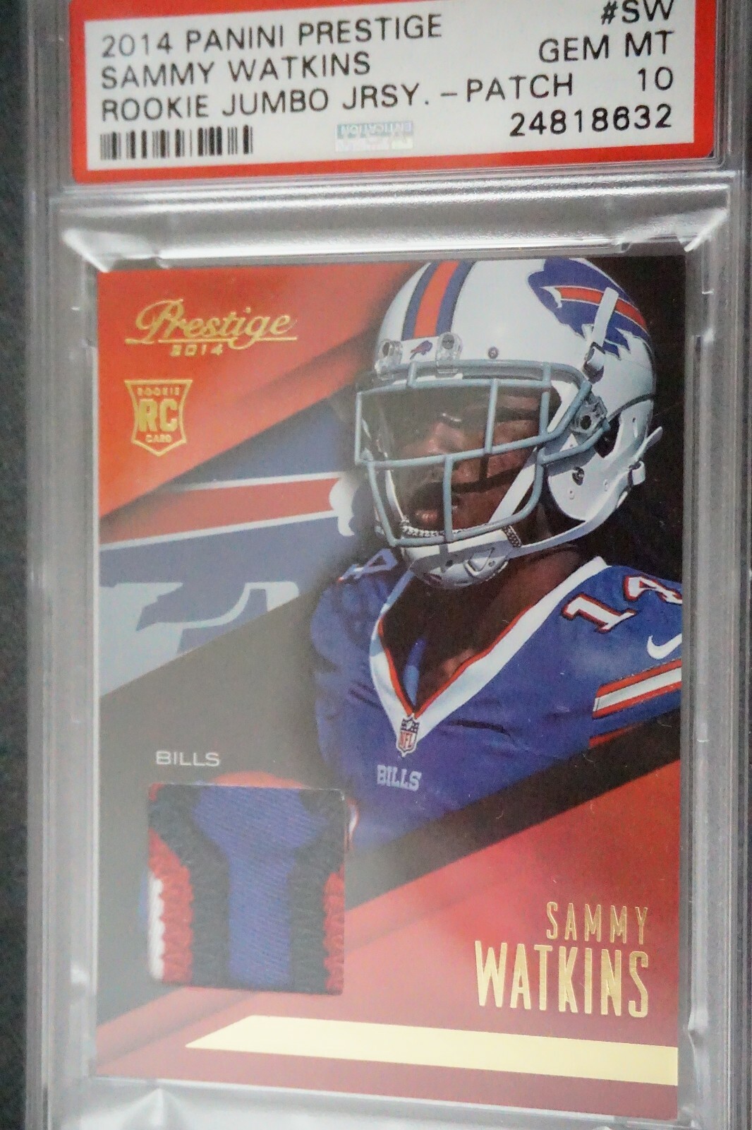 Sammy Watkins Panini Prestige Rookie Jumbo Jersey #SW Patch