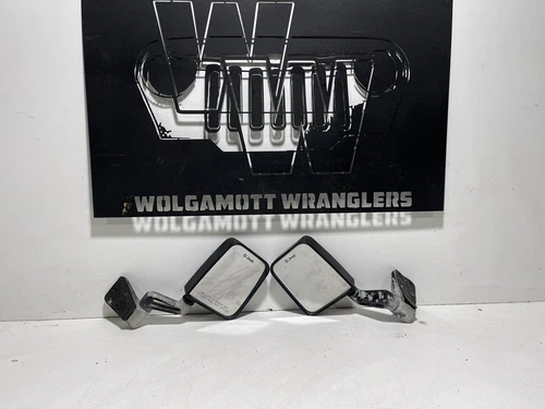 Jeep Wrangler Side View MIRRORS Full Half Door Mirror SET 76-06 CJ YJ TJ OEM CC