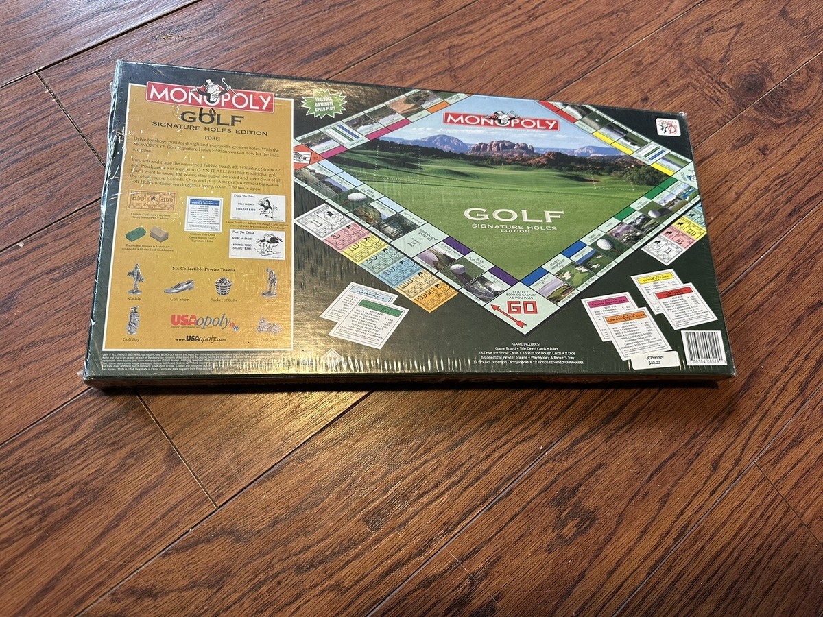 Monopoly Golf Signature Holes Edition Board Game Hasbro 2005 NEW