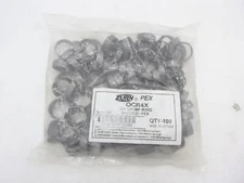100 Pack Zurn Crimp Ring Bagged PEX Black 3/4" QCR4X