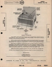 Ampro - Reel-to-Reel Tape Recorder - Models: 755, 756 - Photo Fact Folder - 1955