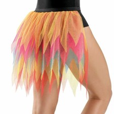 Neon Layered Back Bustle Skirt - Balera - MC/LC - Dance, Costume, Halloween