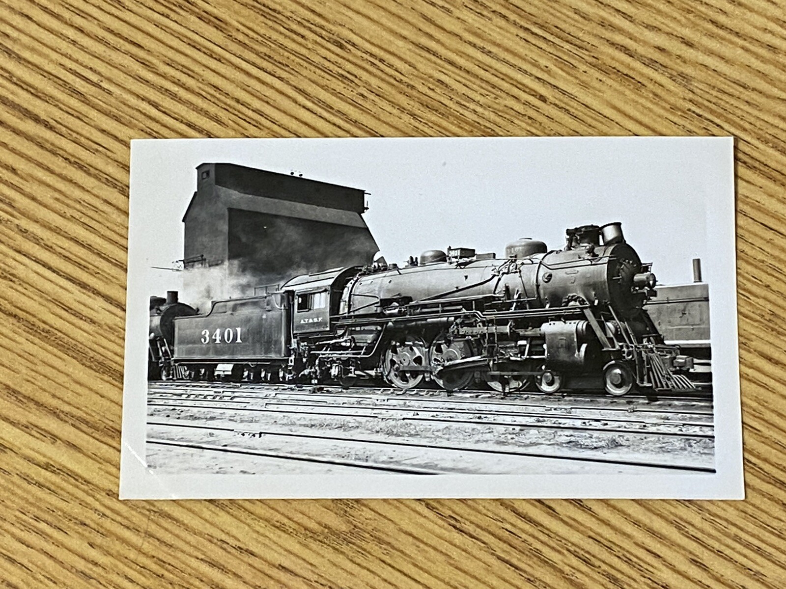 Santa Fe Railway Steam Engine Locomotive 3401 Vintage Photos ATSF | eBay