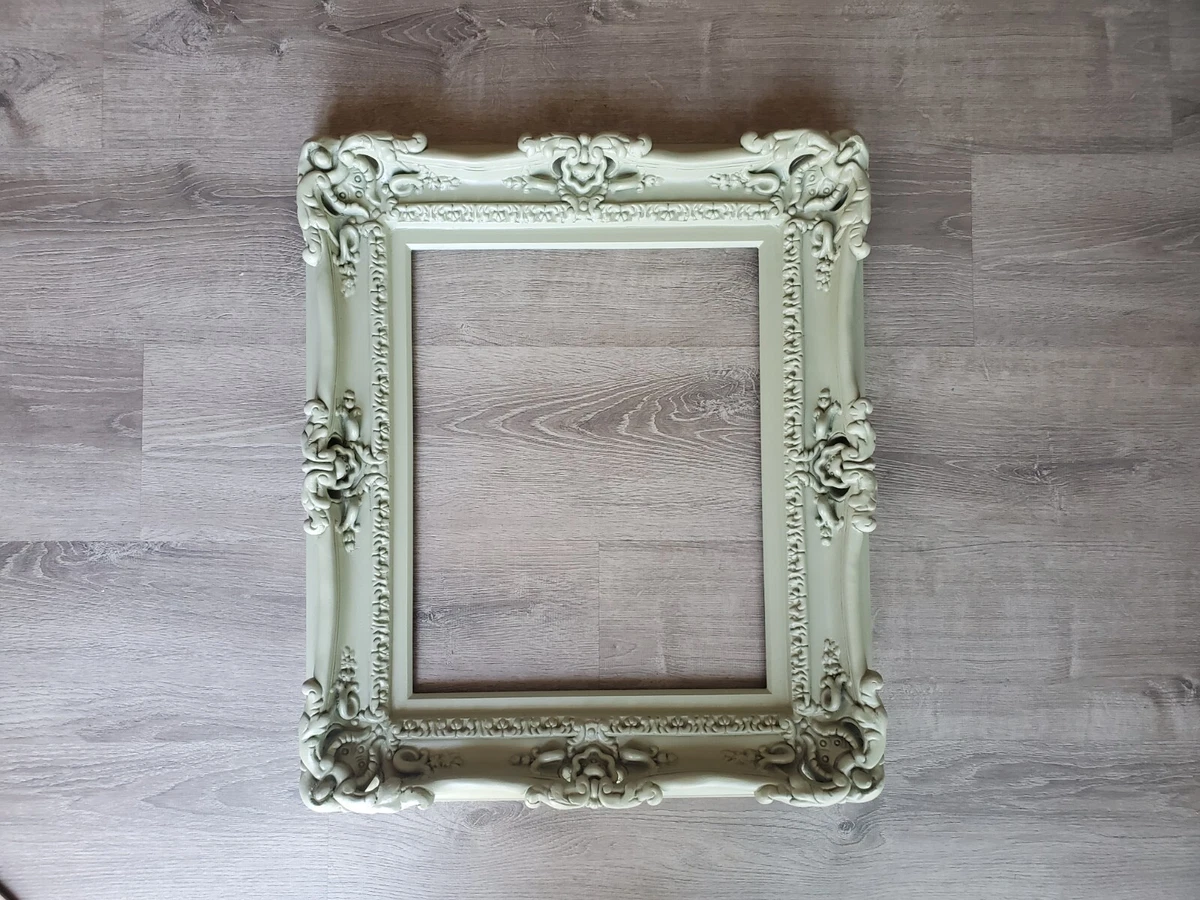 16x20 Baroque Ornate Sage Green Picture Frames Canvas Art Print Photography