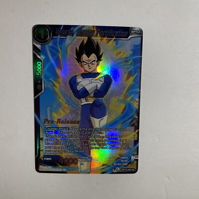 Vegeta, Energy Fortification Pre-Release Foil NM Dragon Ball Super card  game ccg | eBay
