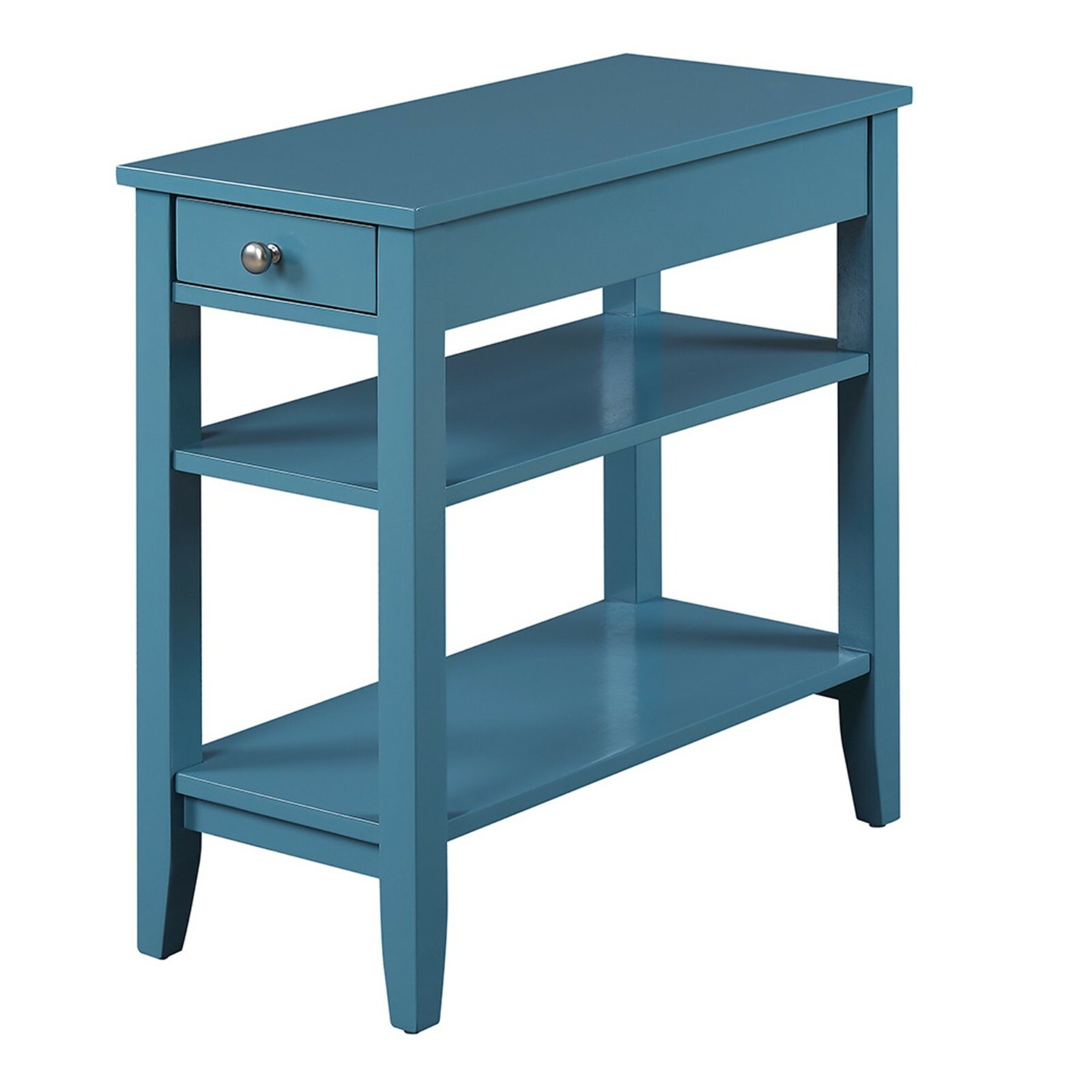 Side End Table Accent For Living Room Office Furniture Blue
