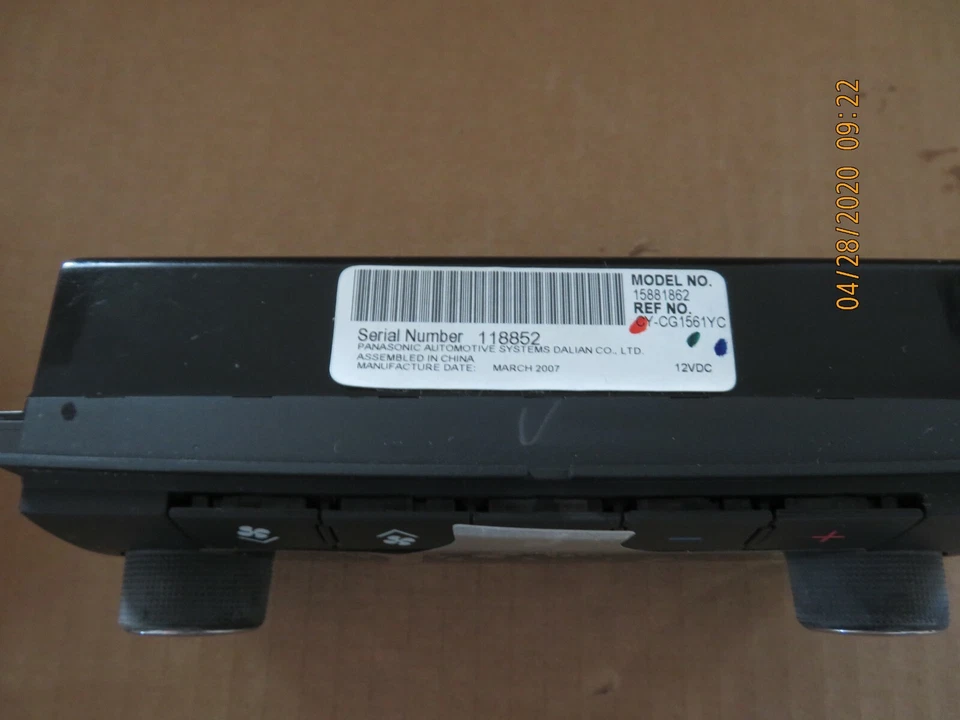 Módulo de control de calefacción compatible con 07-10 Saturn Outlook 3,6 L V6 15881862 Foto 3 de 3