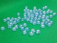 Buchstabenperlen Rund Transparent Versch. Farben WeißE Buchstaben Perlen Acryl