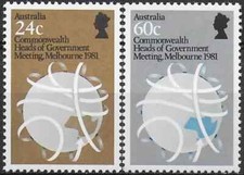 40632 AUSTRALIE MNH** 1981 Conférence Du Commonwealth 2v