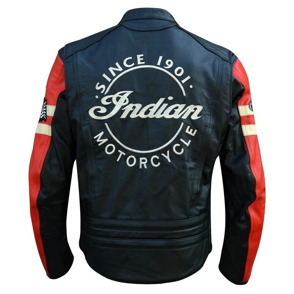 Mens 4xl clearance leather motorcycle jacket