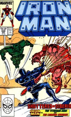 IRON MAN #229 F/VF, Bob Layton art, Direct Marvel Comics 1988