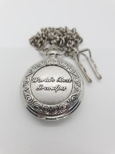 World's Best Grandpa Pocket Watch - New Battery