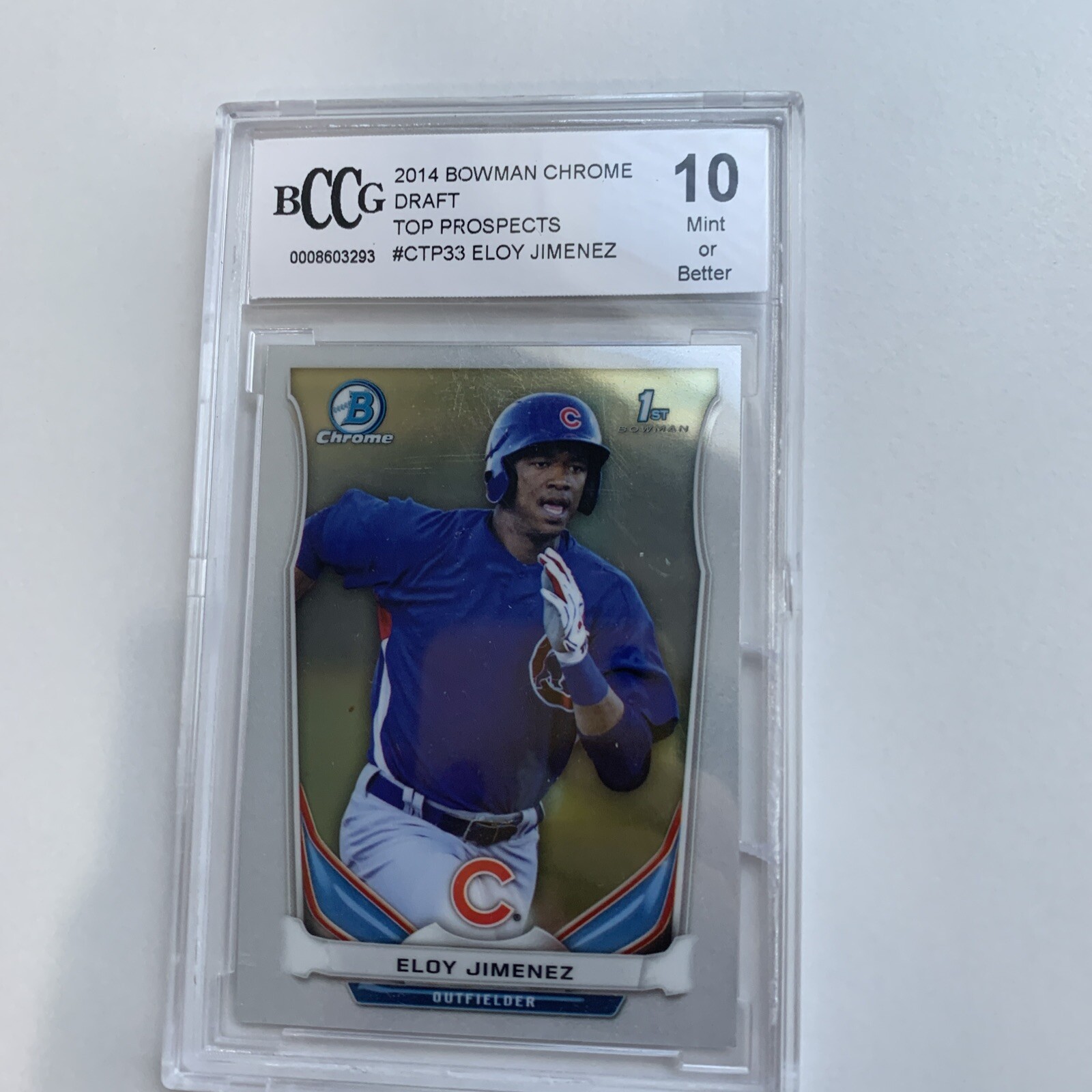 2014 Bowman Chrome Draft Picks Eloy Jimenez #CTP33 RC BGS 9.5