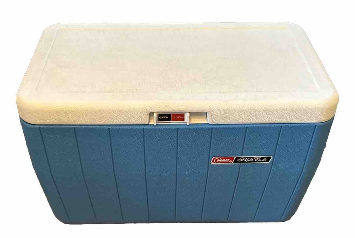 希少品　Coleman 81 VINTAGE COLEMAN COOLER RETRO BLUE 1979 POLYLITE MODEL 5286