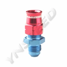 US SHIP -6AN AN6 Male To 3/8" Tube Straight Fuel Line Fitting Adapter Red/Blue