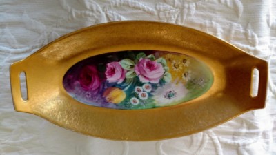 PICKARD ''E.Challinor Signed'' Celery Plate-Dish 1915-22 Excellent beauty++!