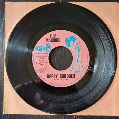 DISCO 45 GIRI LUV MACHINE HAPPY CHILDREN/HEXENSTAB RINP000 ITALIA 1972