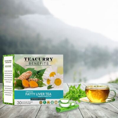 TEACURRY Fatty Liver Tea (30 Tea Bags) Supports Liver Wellness