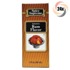 24x Packs Spice Supreme Imitation Rum Flavor Extract | 2oz | Fast Shipping