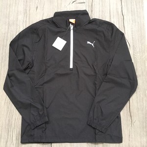 puma men's 1/2 zip wind jacket