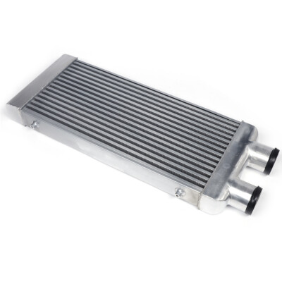 For Turbo Charger system Polished Intercooler Tube Fin 3'' Inlet&Outlet Same Side